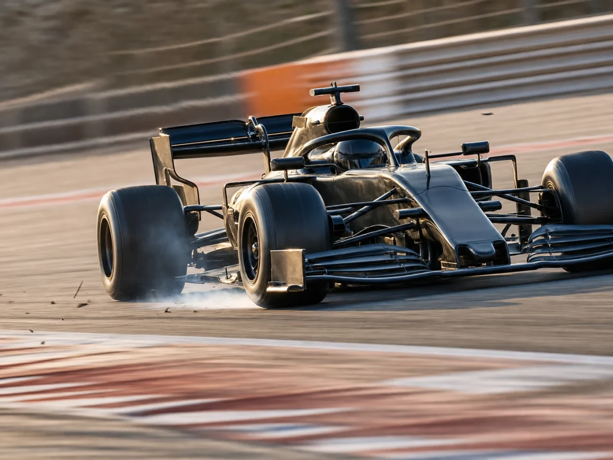 Motorsportmiljö som illustrerar f1 qualifying