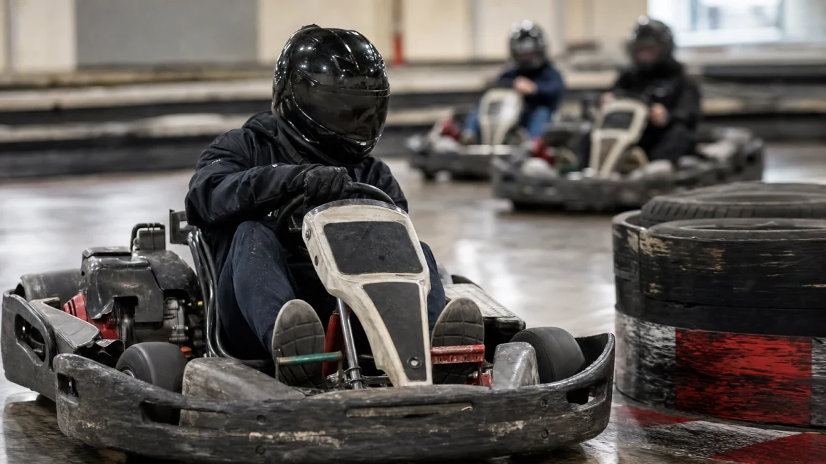 Motorsportmiljö som illustrerar gokart örebro
