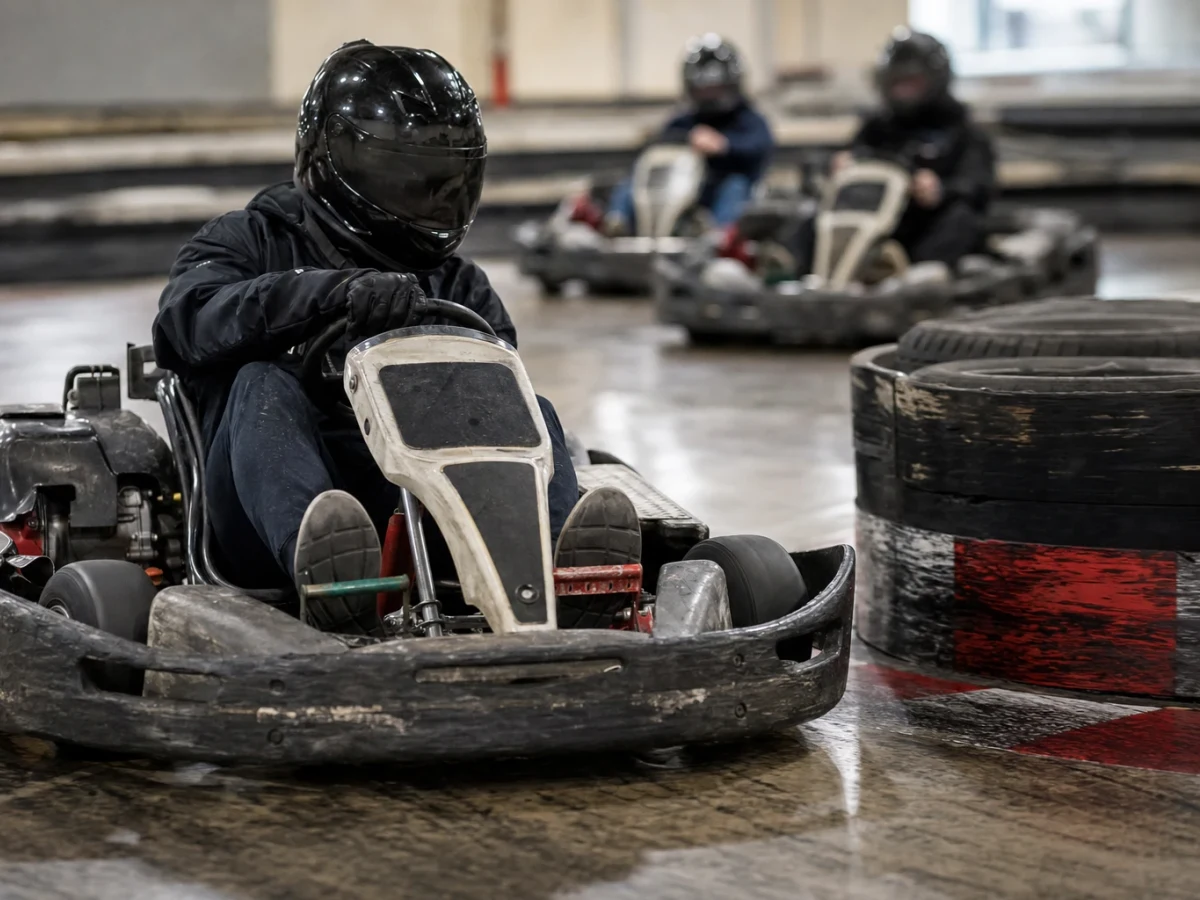 Motorsportmiljö som illustrerar gokart örebro