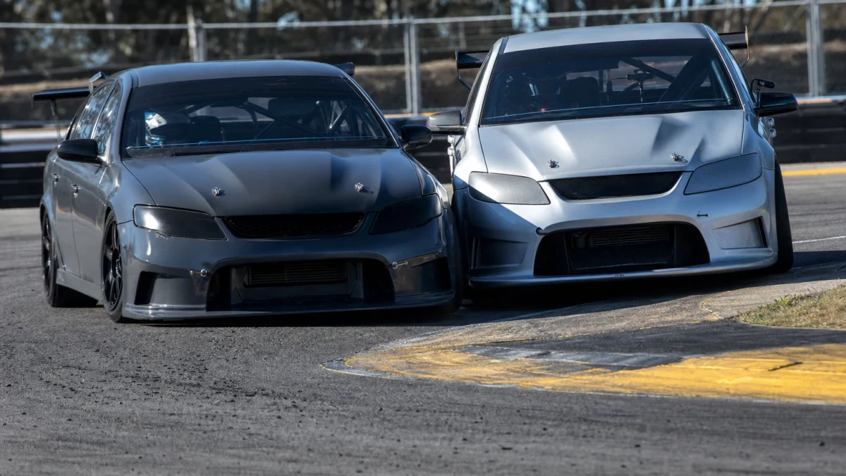 Motorsportmiljö som illustrerar den australiska Supercars-serien