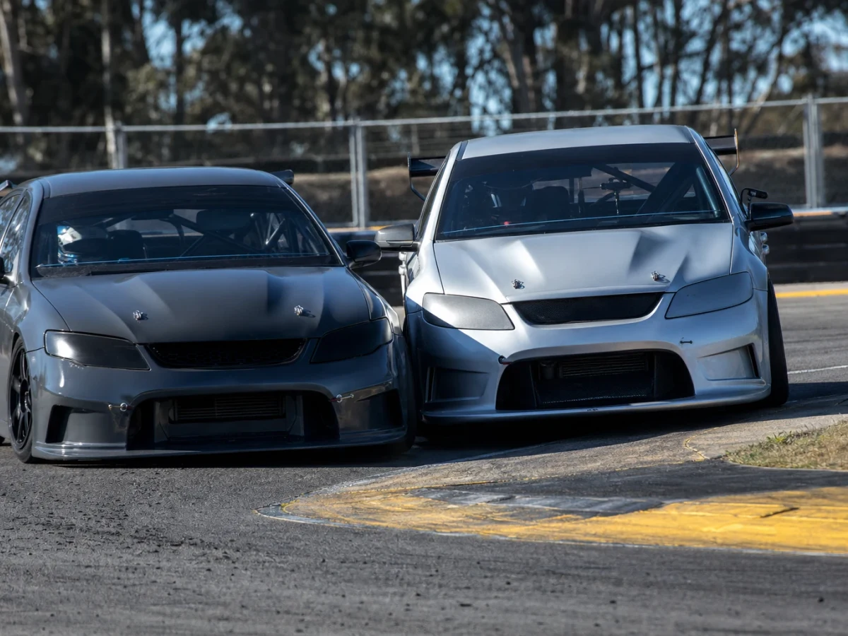 Motorsportmiljö som illustrerar den australiska Supercars-serien